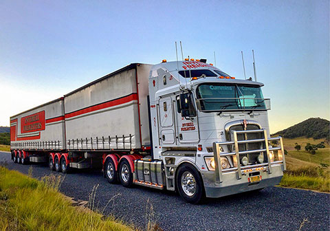 Inverell Freighters’ B-Double transport rig