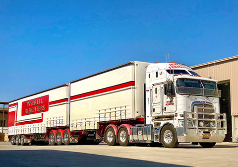 Inverell Freighters’ B-Double transport rig